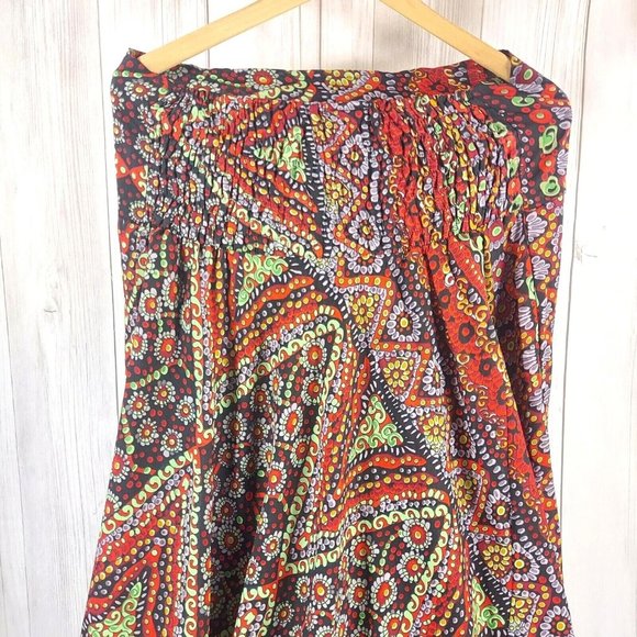 Women Maxi Skirt Gangotri Boho Hippie Ethnic Long Skirt Size S/M Elastic Waist - Picture 8 of 10